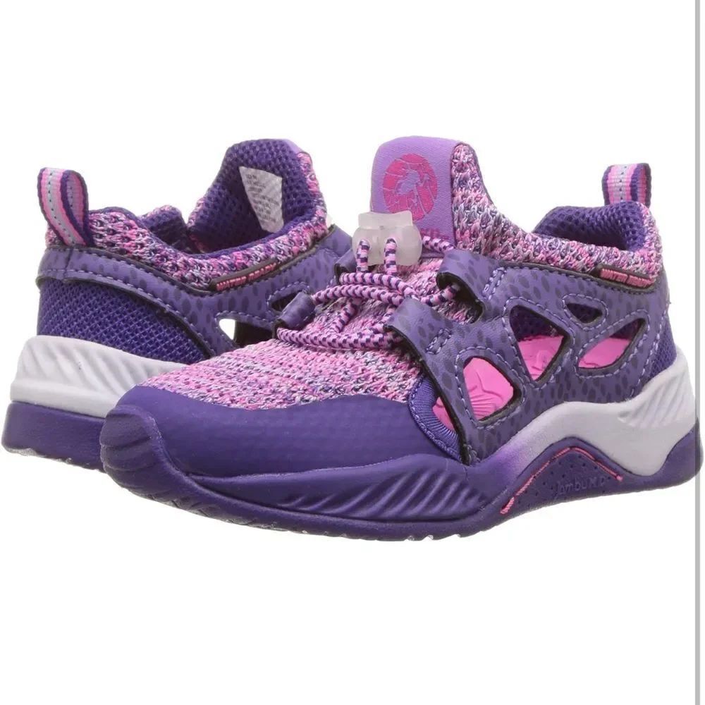 JAMBU Anthozoa Play Land to Water Friendly Sneakers Shoes Purple White Girls 1